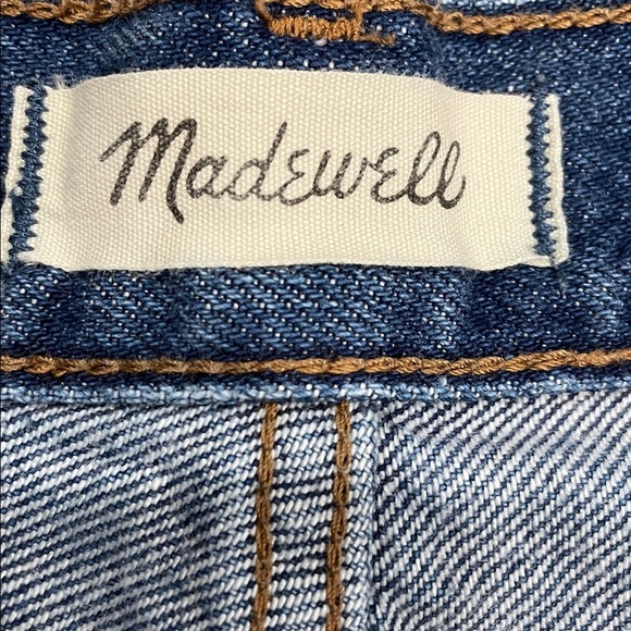 Madewell Classic Blue Rigid Denim A line Skirt - Picture 2 of 6